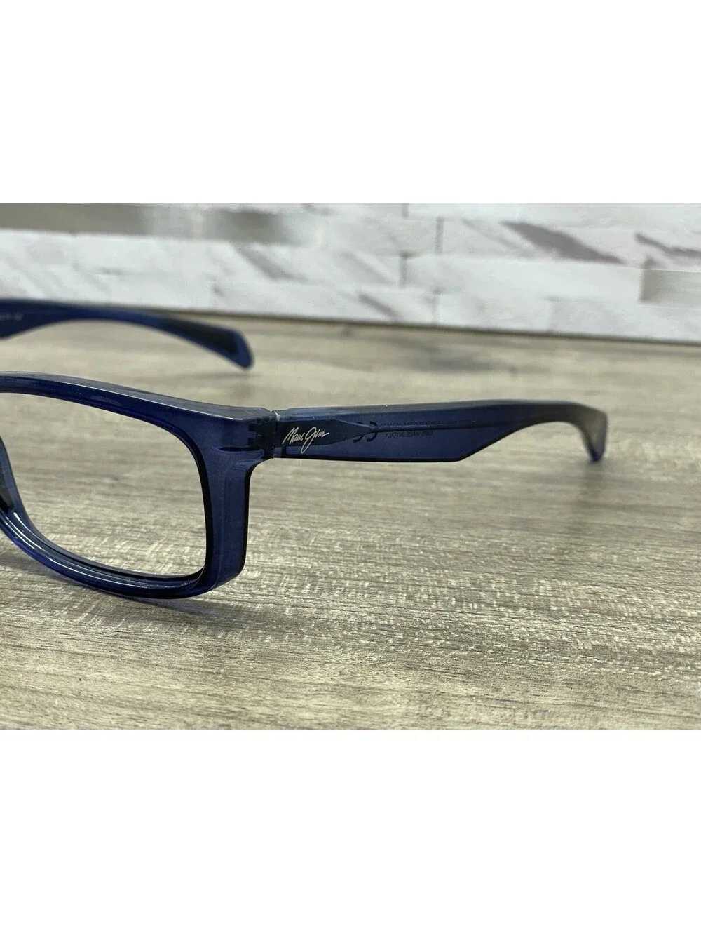 Rare Maui Jim Puhi MJ785-08A Translucent Blue Sunglasses 59[]17-135 *FRAMES ONLY